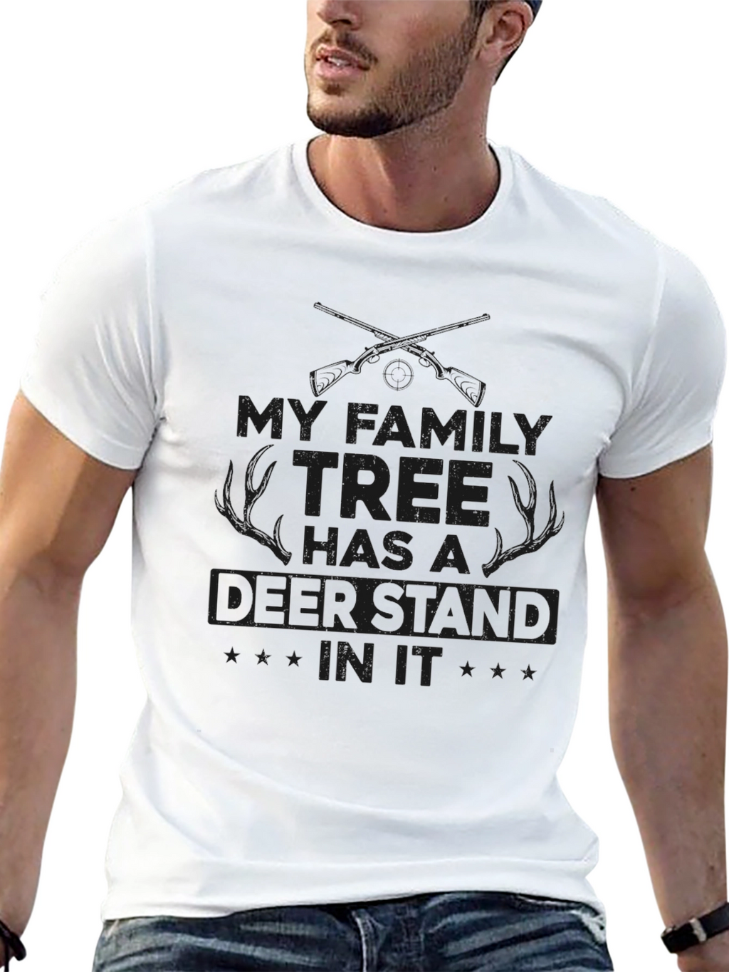 Deer Stand Family Tree Graphic Tee