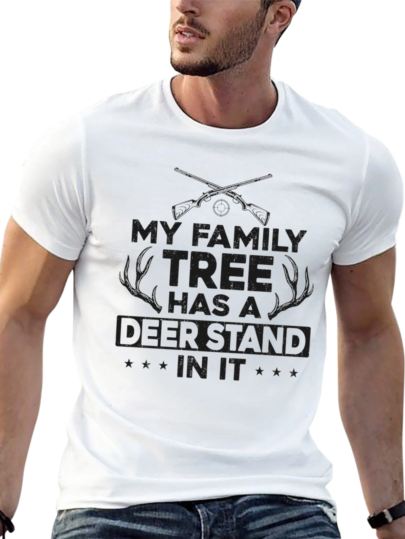 Deer Stand Family Tree Graphic Tee