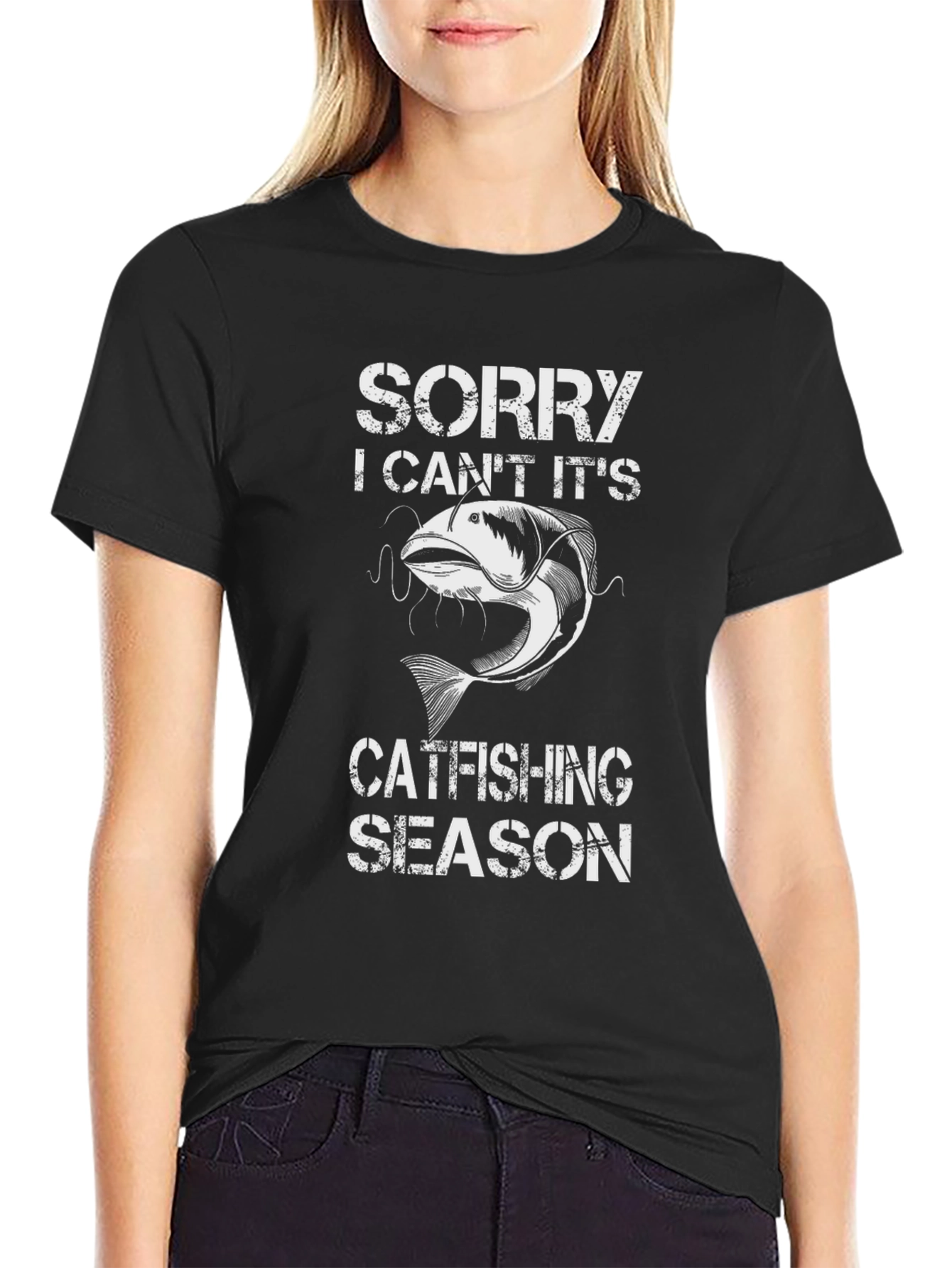 Catfishing Season T-Shirt - Funny Fishing Tee