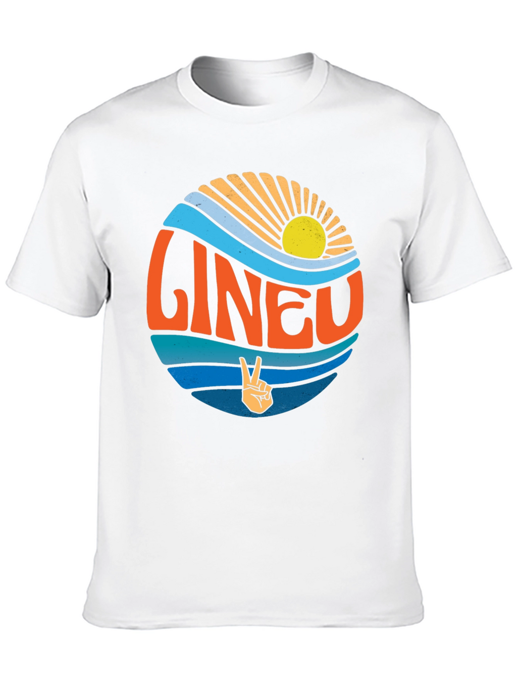 Retro Malibu T-Shirt - Sun Surf & Peace