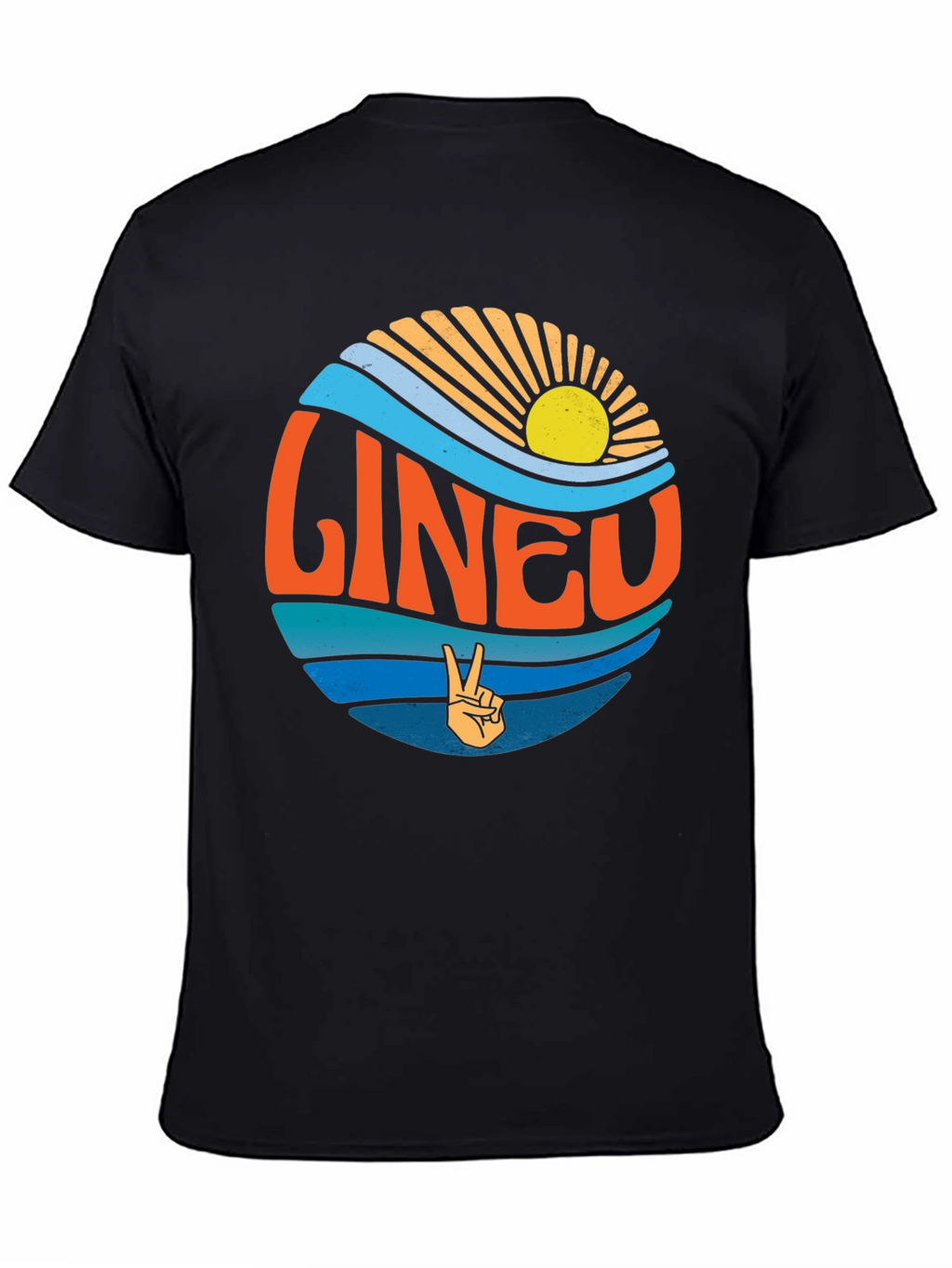 Retro Malibu T-Shirt - Sun Surf & Peace