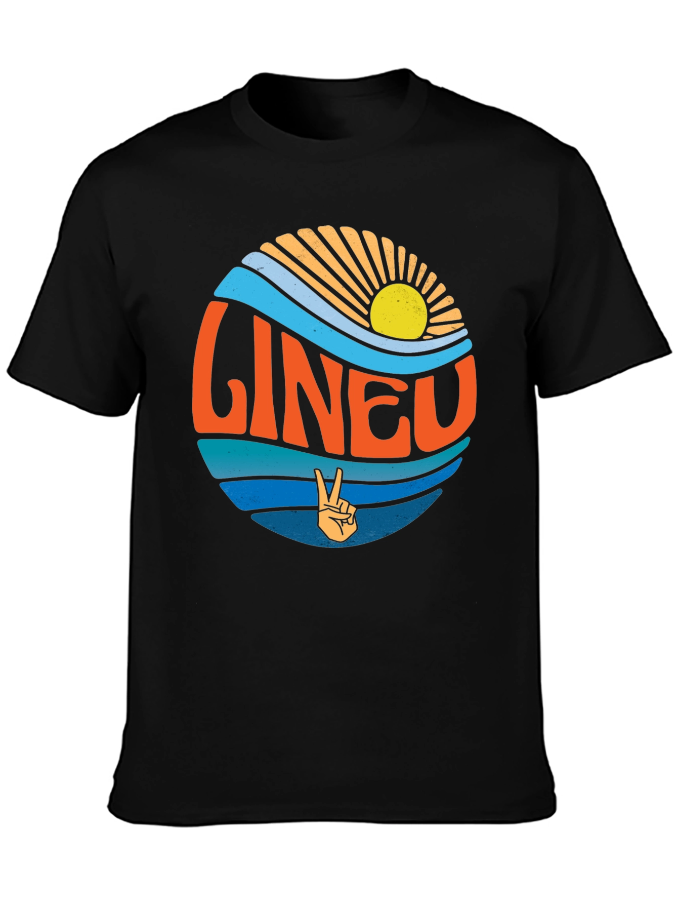 Retro Malibu T-Shirt - Sun Surf & Peace