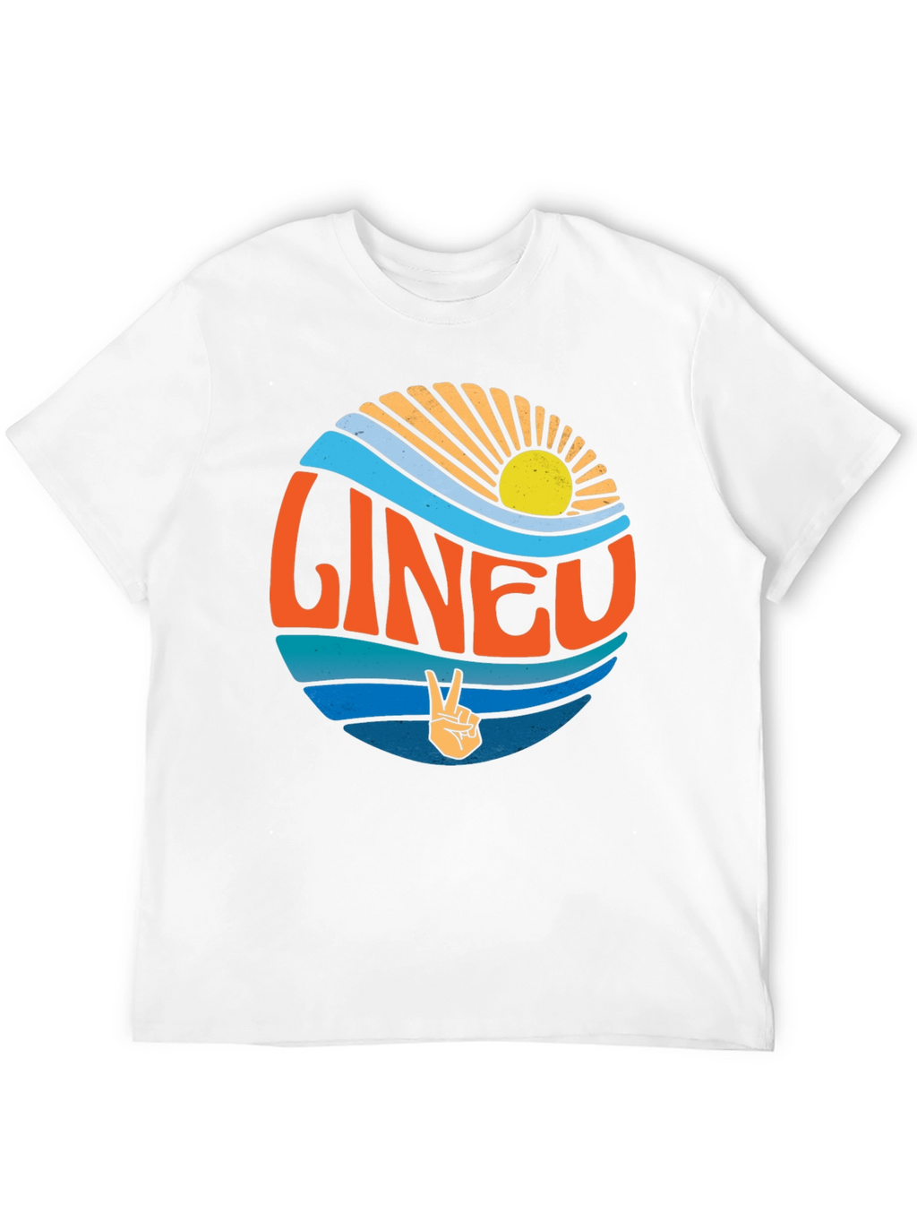 Retro Malibu T-Shirt - Sun Surf & Peace