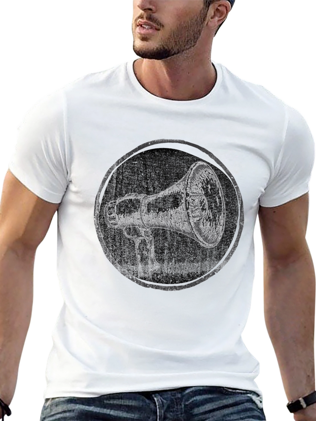 Megaphone Graphic Tee - Express Yourself!