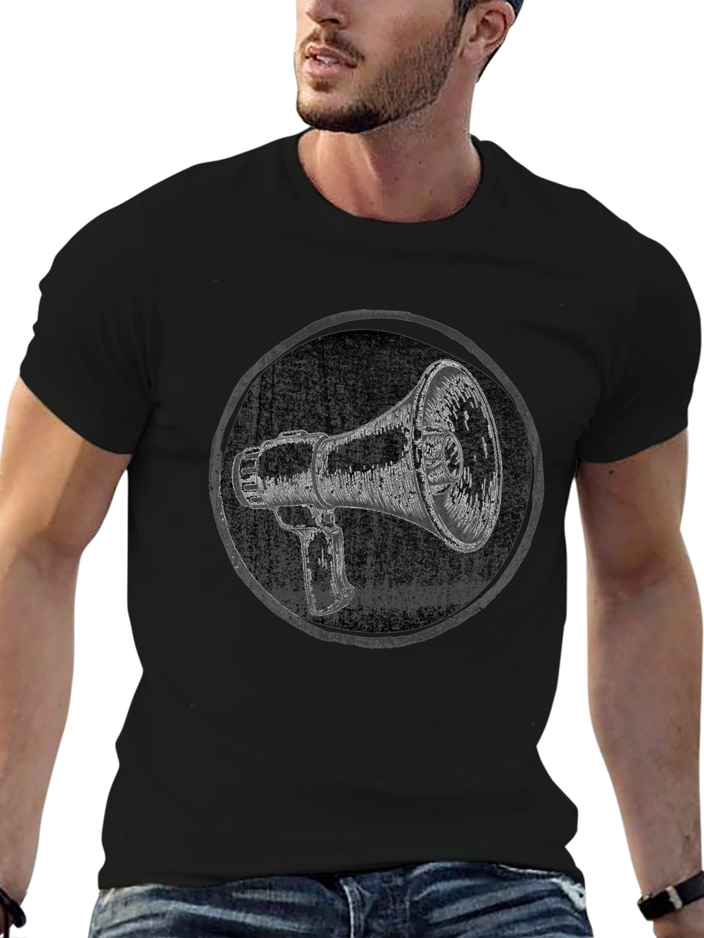 Megaphone Graphic Tee - Express Yourself!
