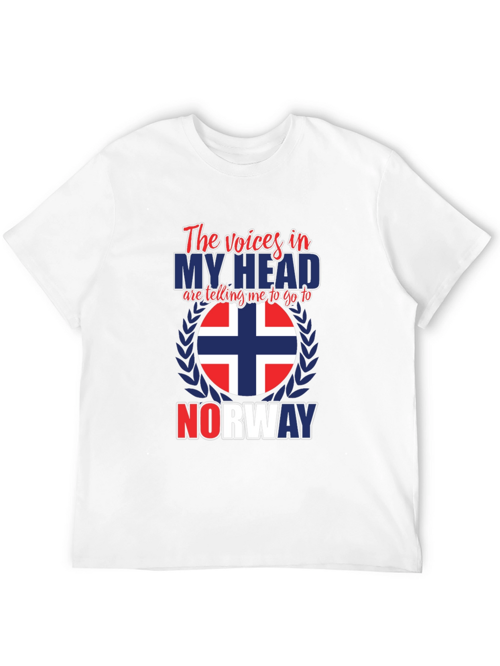 Norway Calling Graphic Tee - Black Cotton Shirt