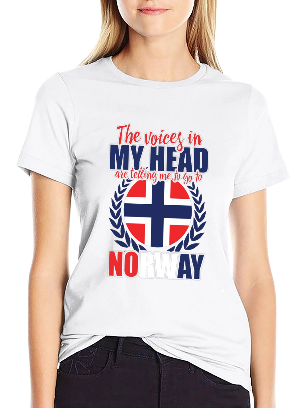 Norway Calling Graphic Tee - Black Cotton Shirt