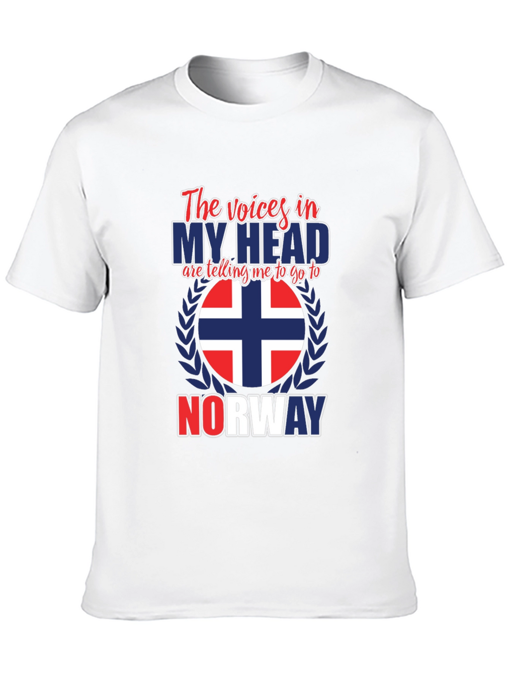 Norway Calling Graphic Tee - Black Cotton Shirt