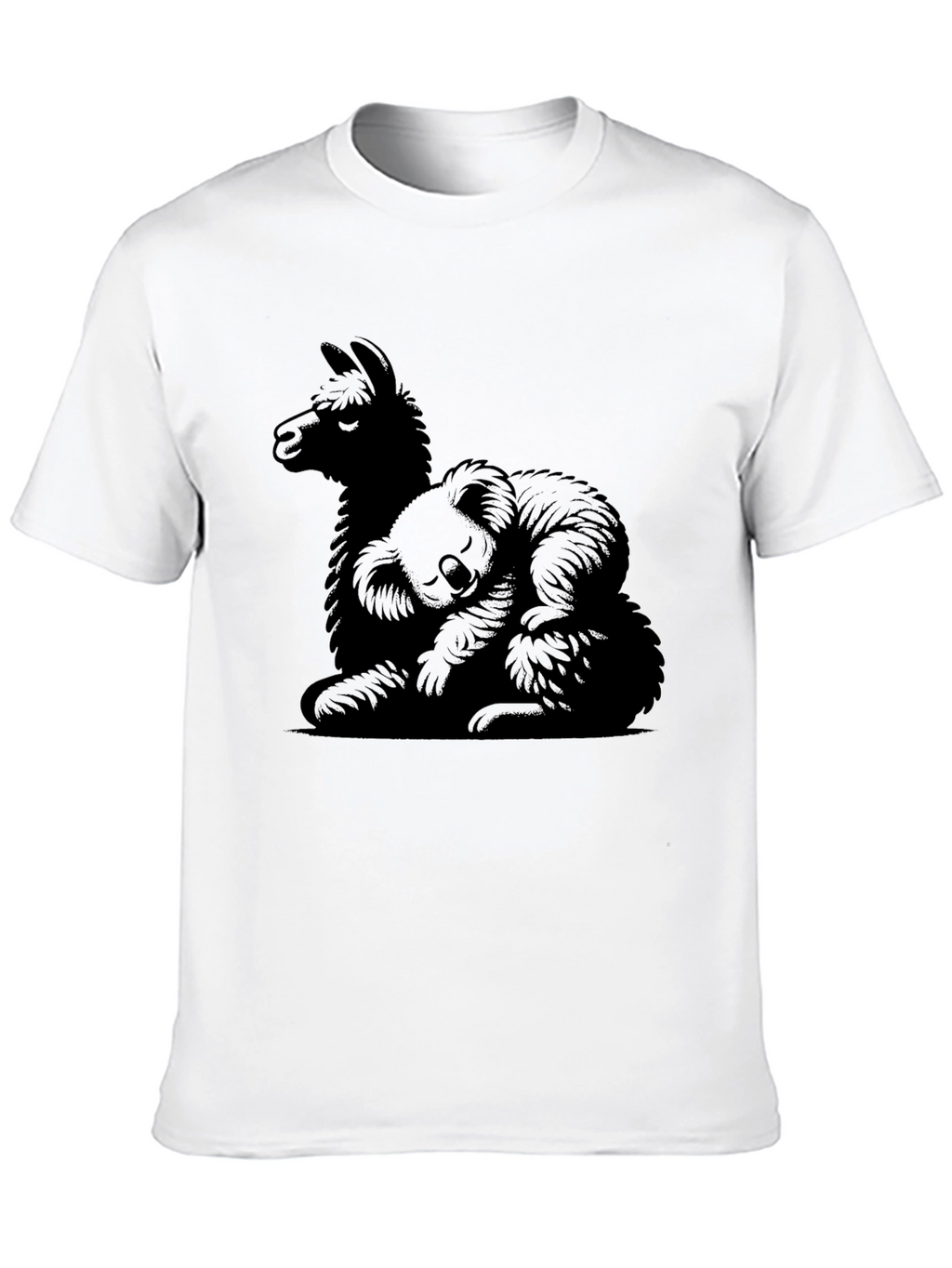 Llama & Koala Graphic Tee - Cozy Comfort