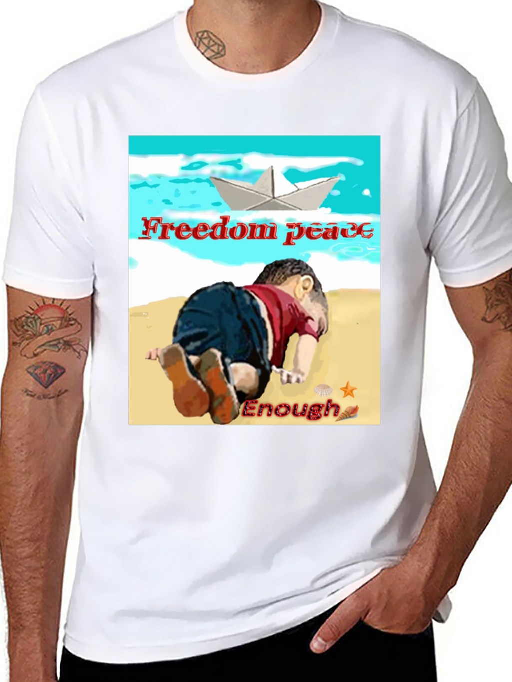 Freedom Peace Enough Graphic Tee