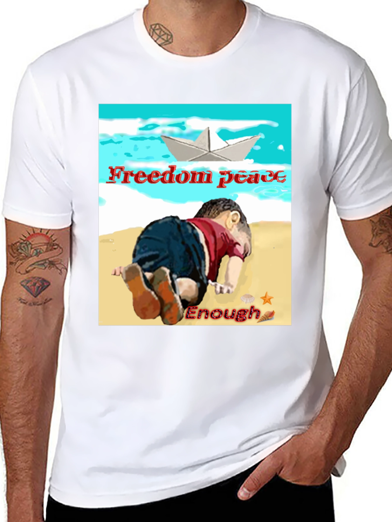 Freedom Peace Enough Graphic Tee
