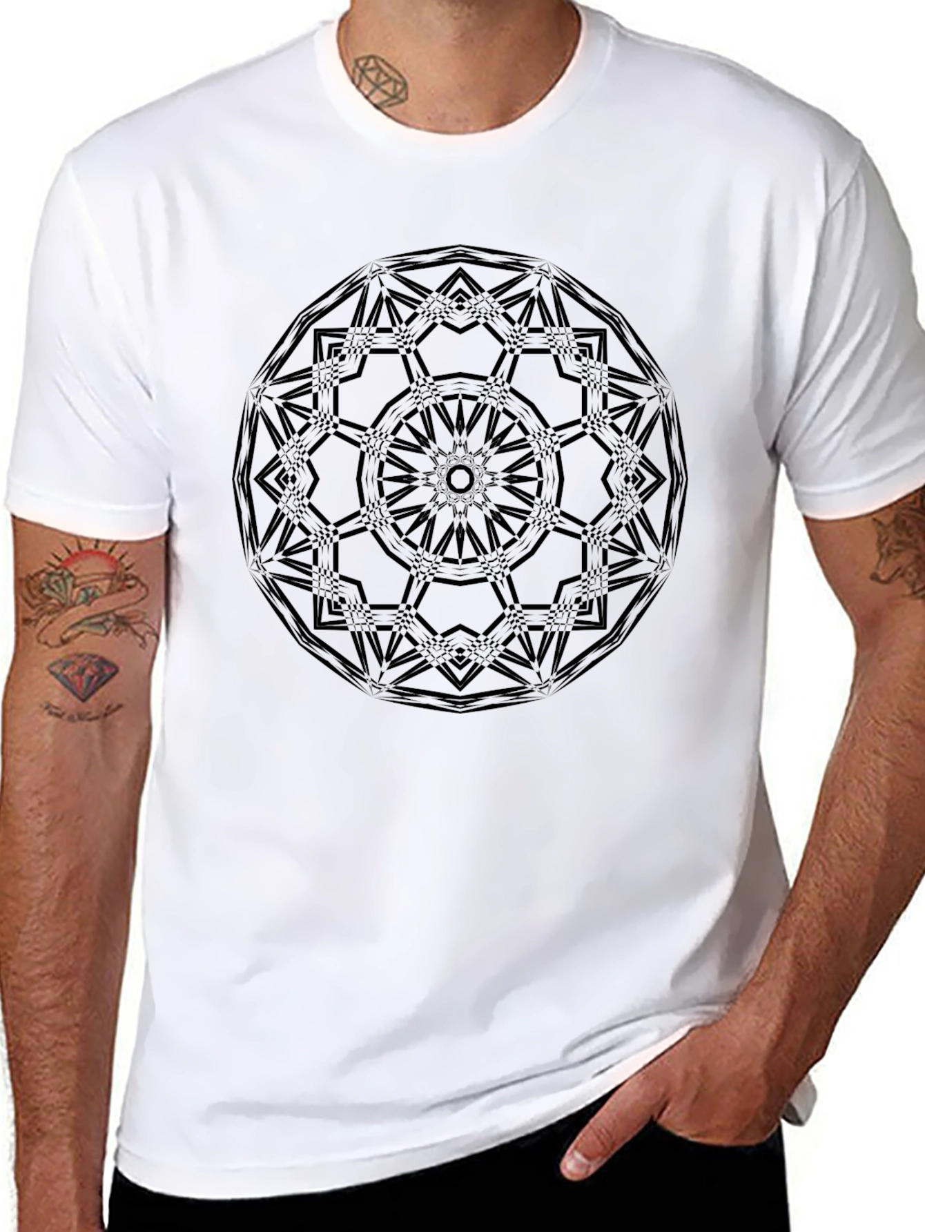 Mandala Graphic Black T-Shirt - Stylish Casual Wear