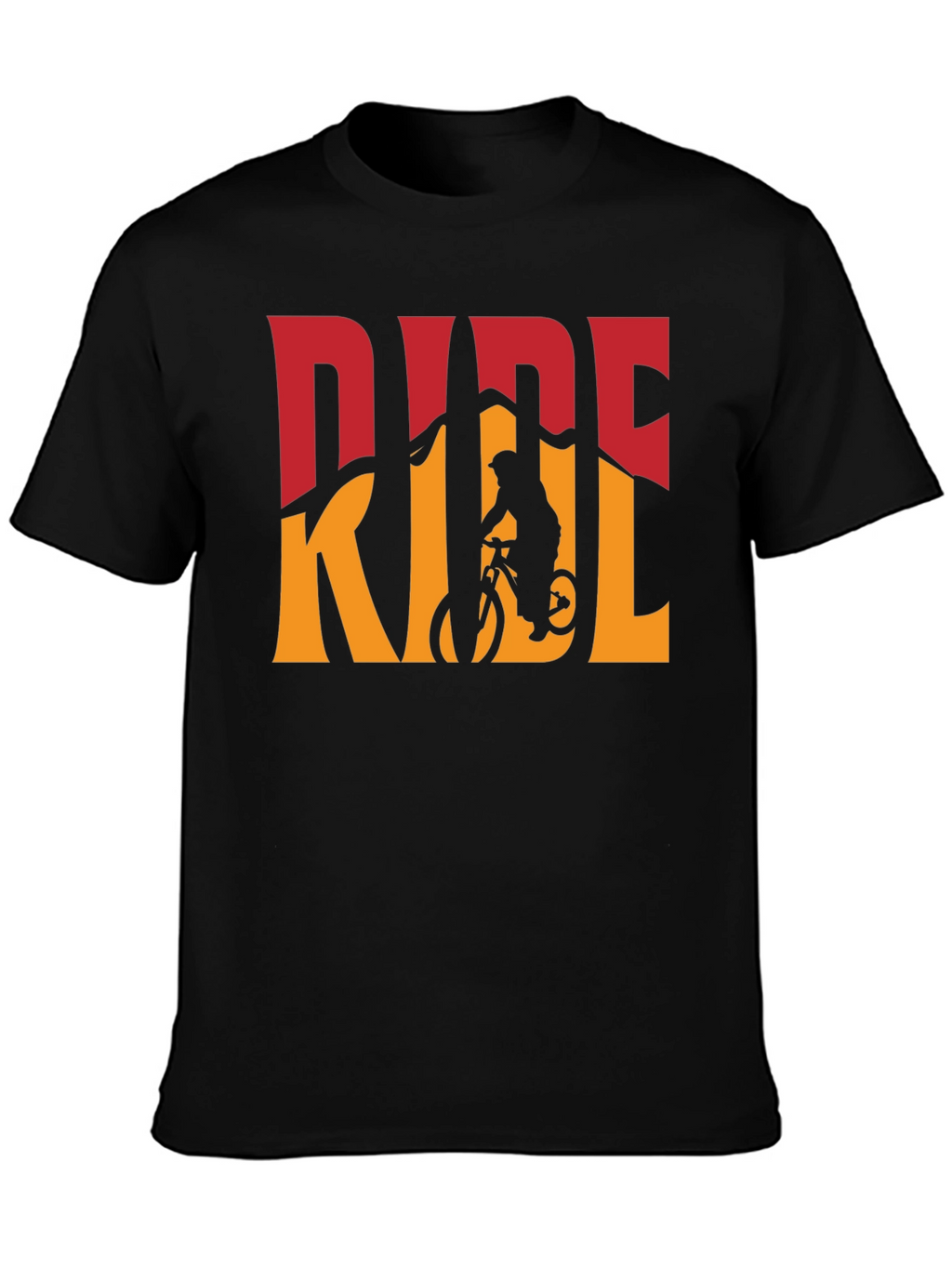Mountain Bike Ride Graphic Tee - Black