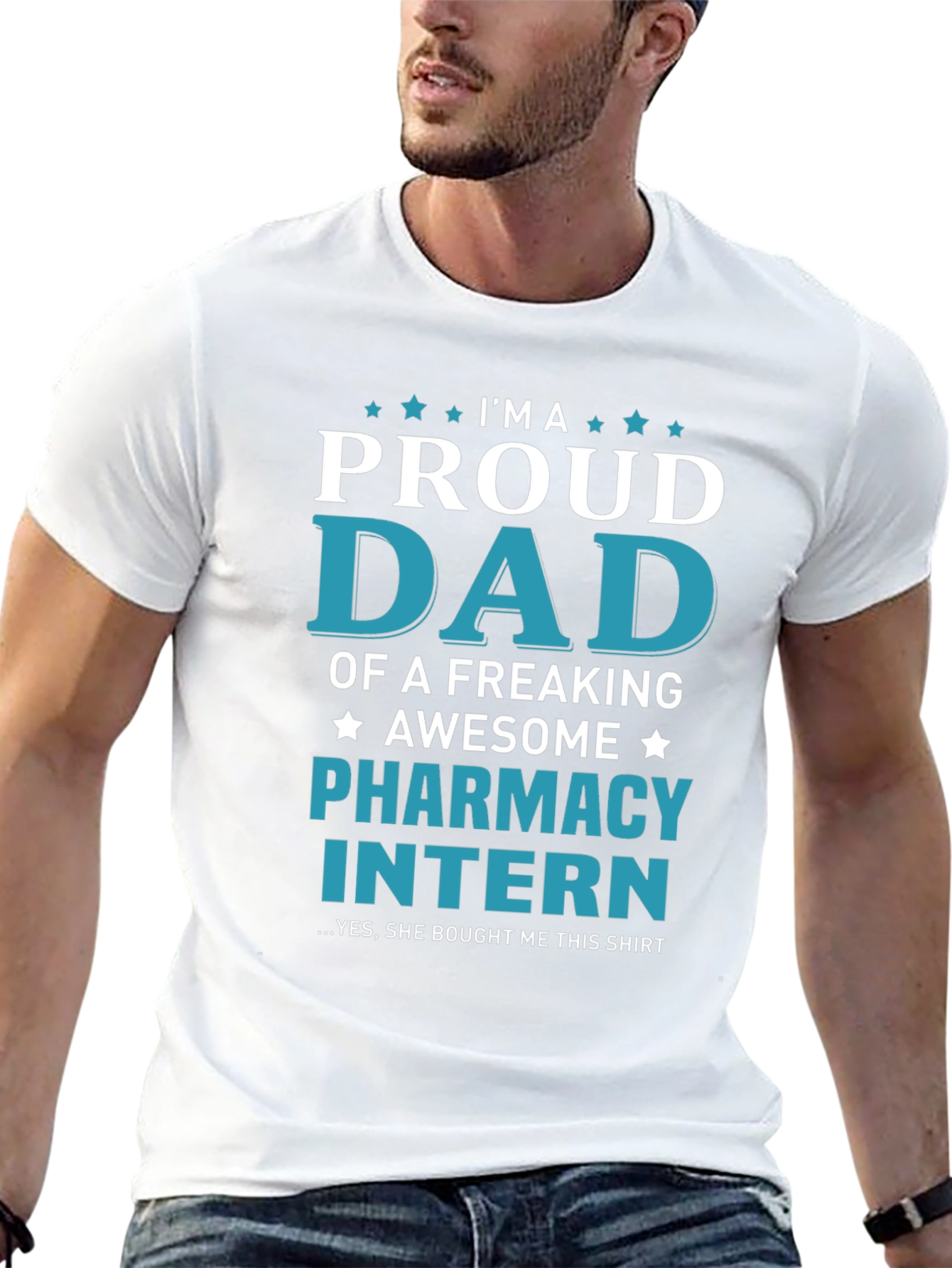 Proud Dad of Pharmacy Intern T-Shirt - Awesome Gift!