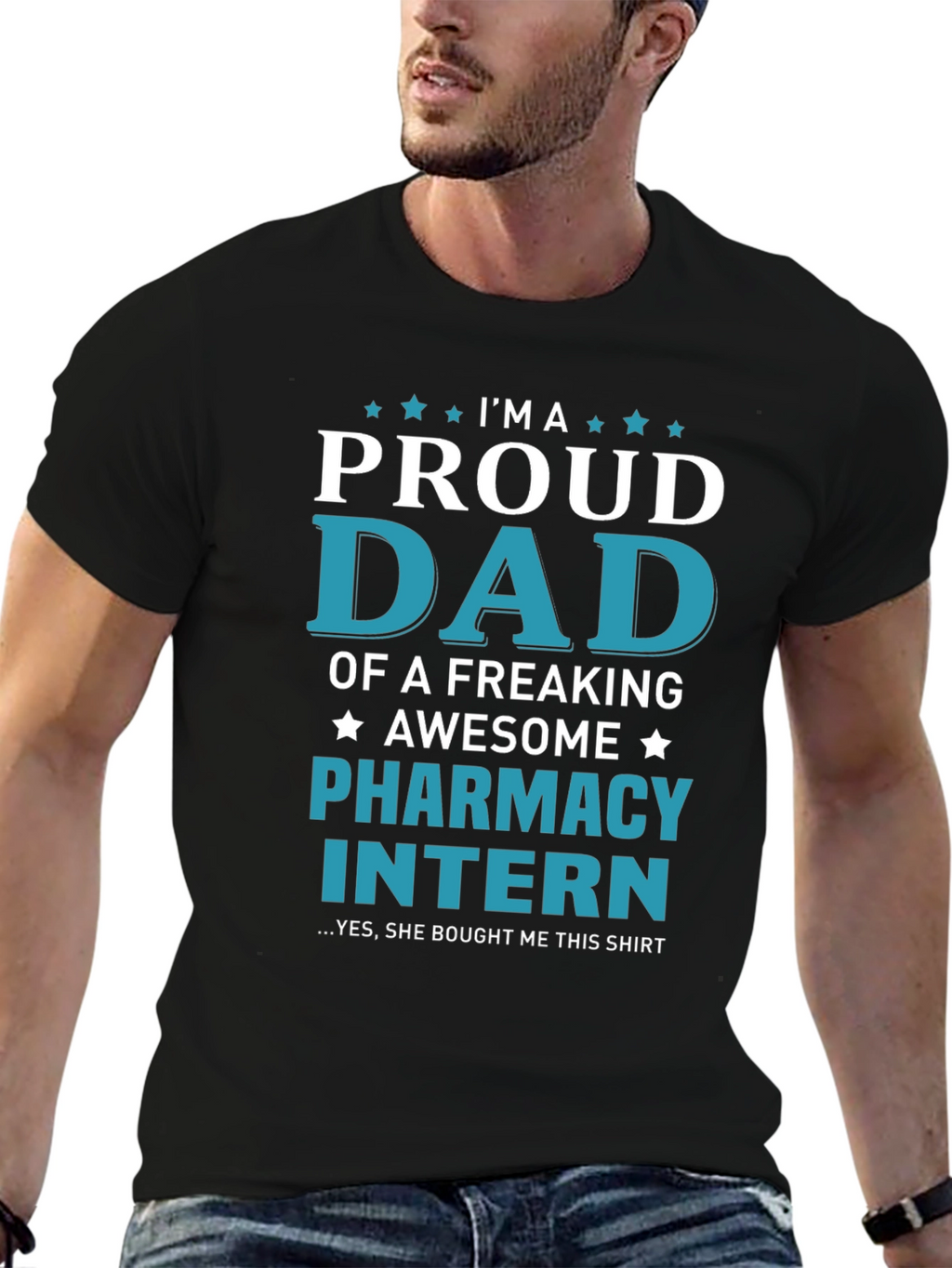 Proud Dad of Pharmacy Intern T-Shirt - Awesome Gift!