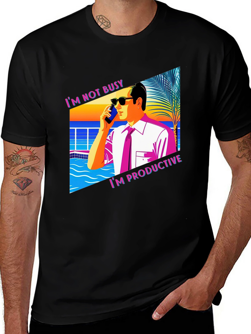 Im Not Busy T-Shirt Funny Productive Business Tee