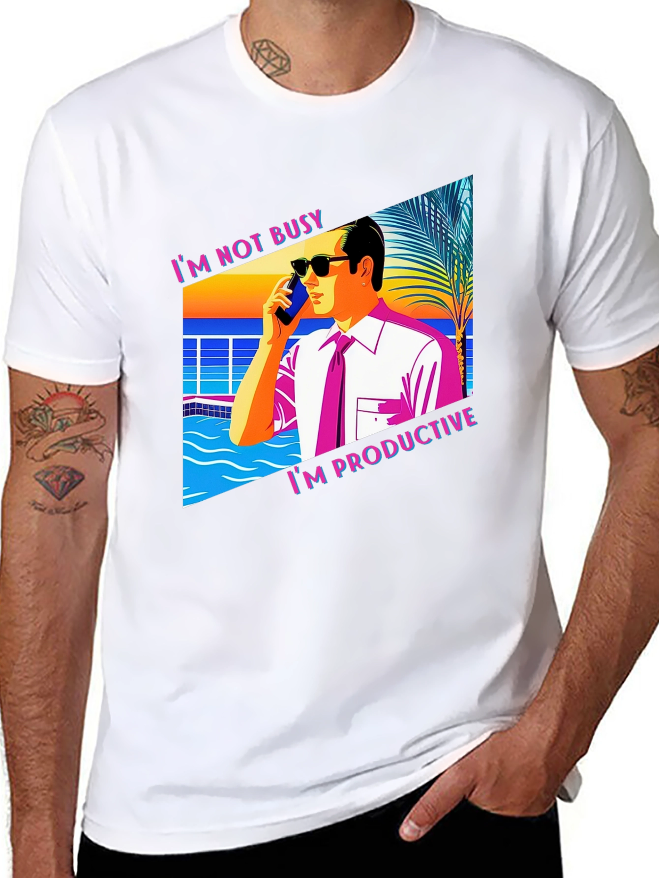 Im Not Busy T-Shirt Funny Productive Business Tee