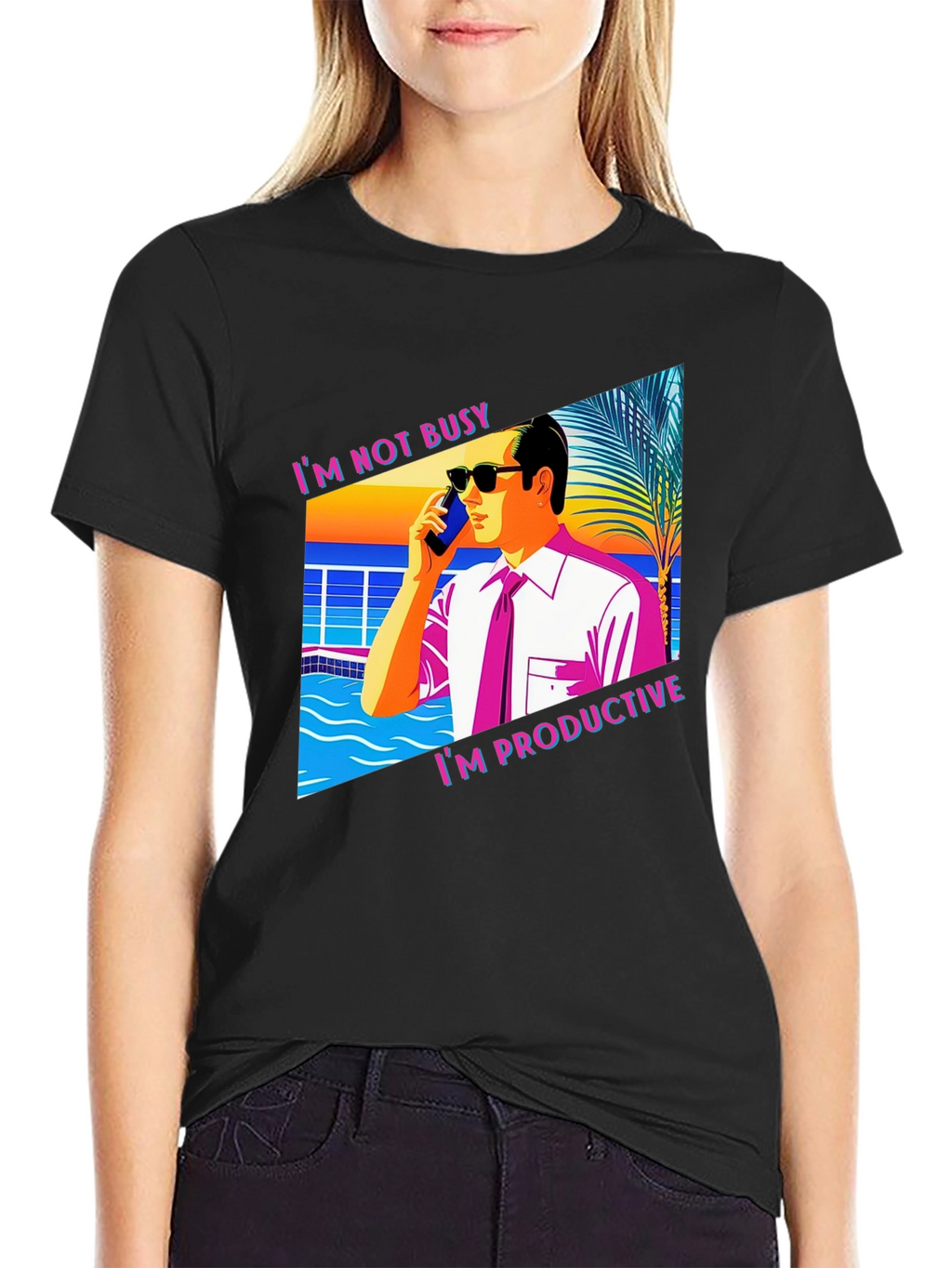 Im Not Busy T-Shirt Funny Productive Business Tee