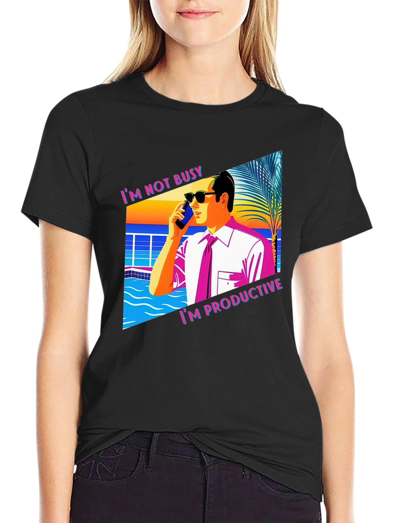 Im Not Busy T-Shirt Funny Productive Business Tee