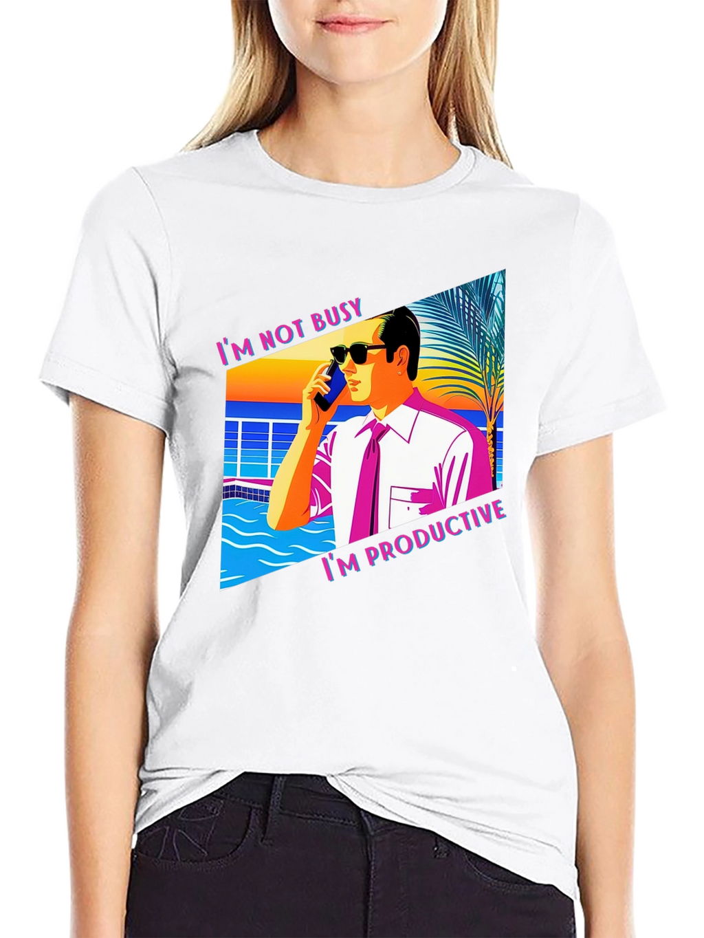 Im Not Busy T-Shirt Funny Productive Business Tee