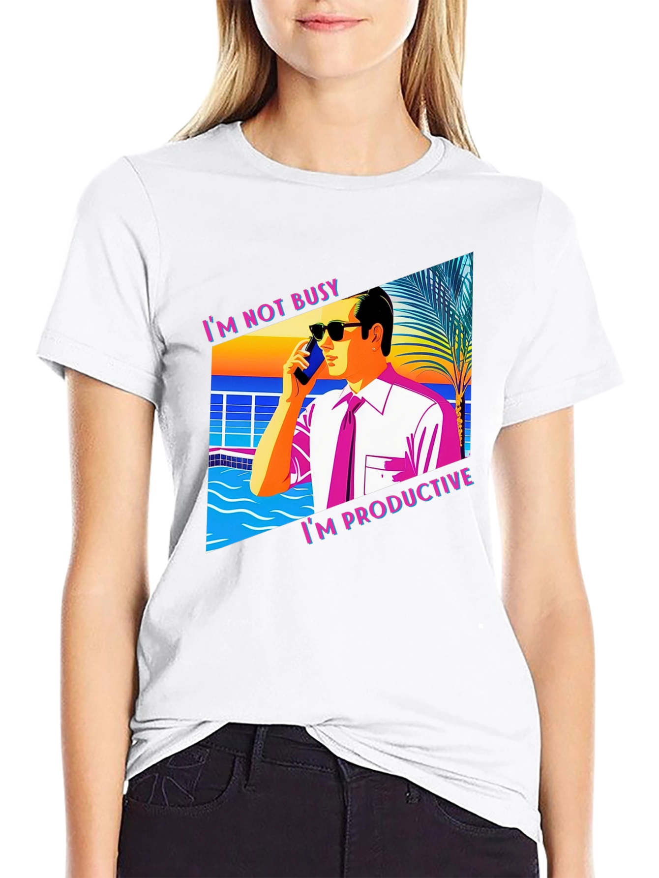 Im Not Busy T-Shirt Funny Productive Business Tee