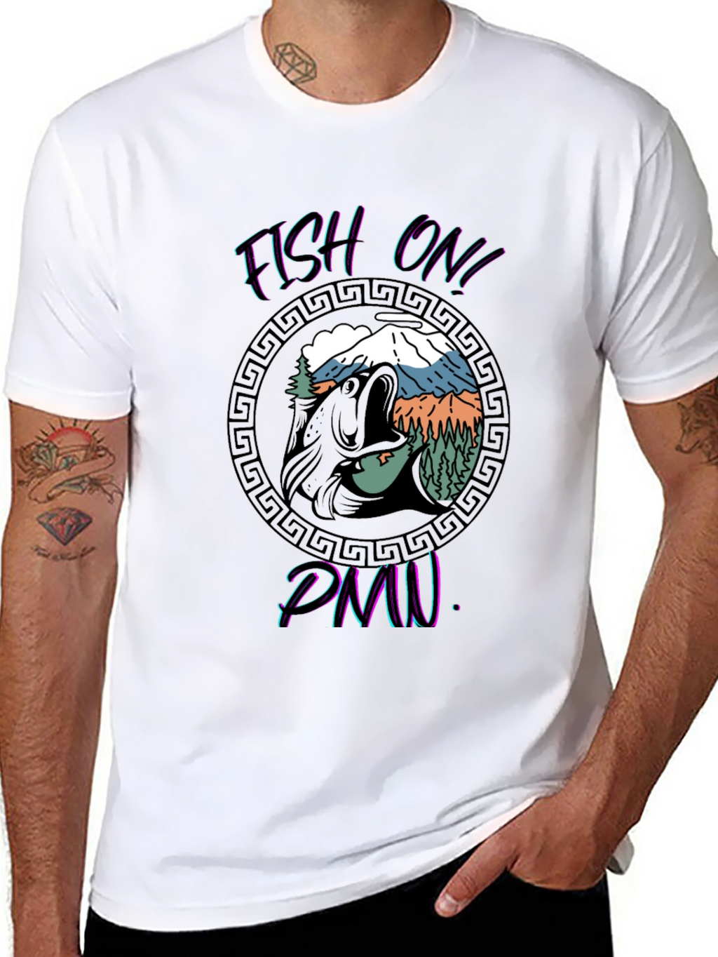 Fish On! Graphic Print T-Shirt