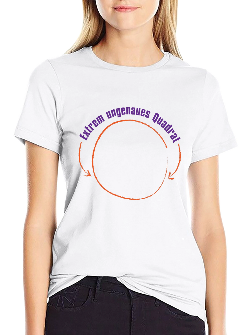 Extrem ungenaues Quadrat T-Shirt - Black