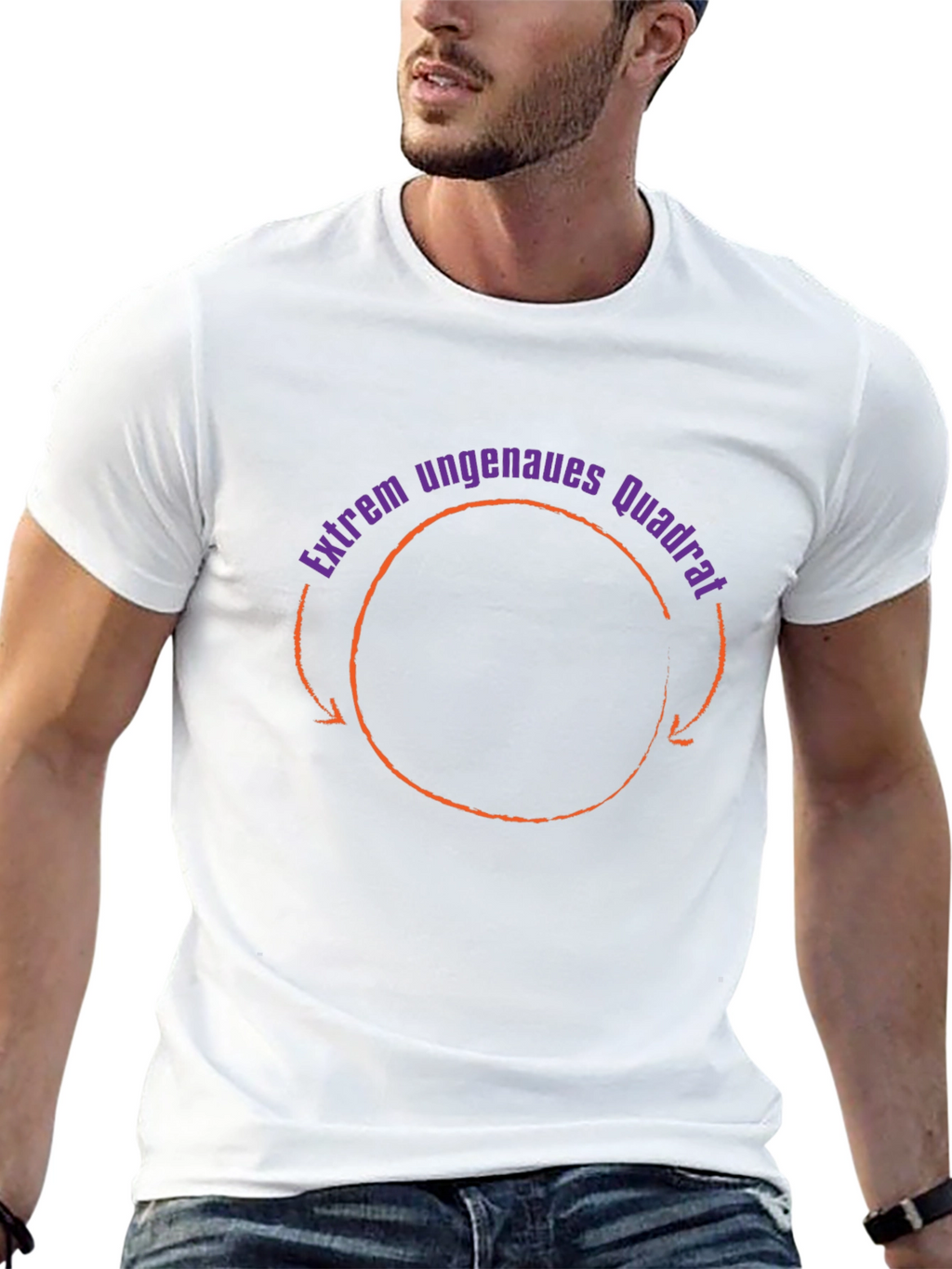 Extrem ungenaues Quadrat T-Shirt - Black