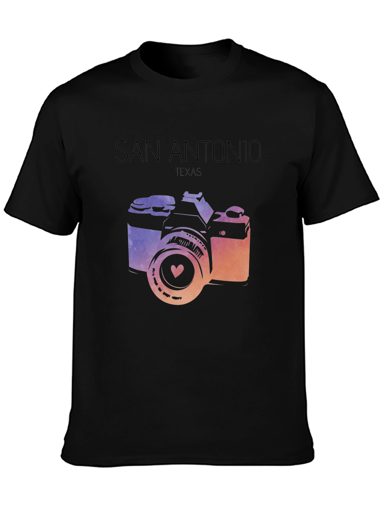 San Antonio Camera T-Shirt - Texas Photo Design