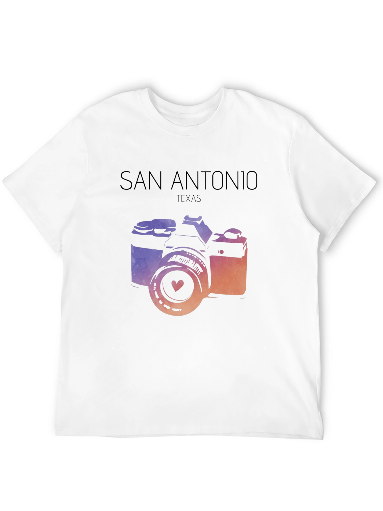 San Antonio Camera T-Shirt - Texas Photo Design