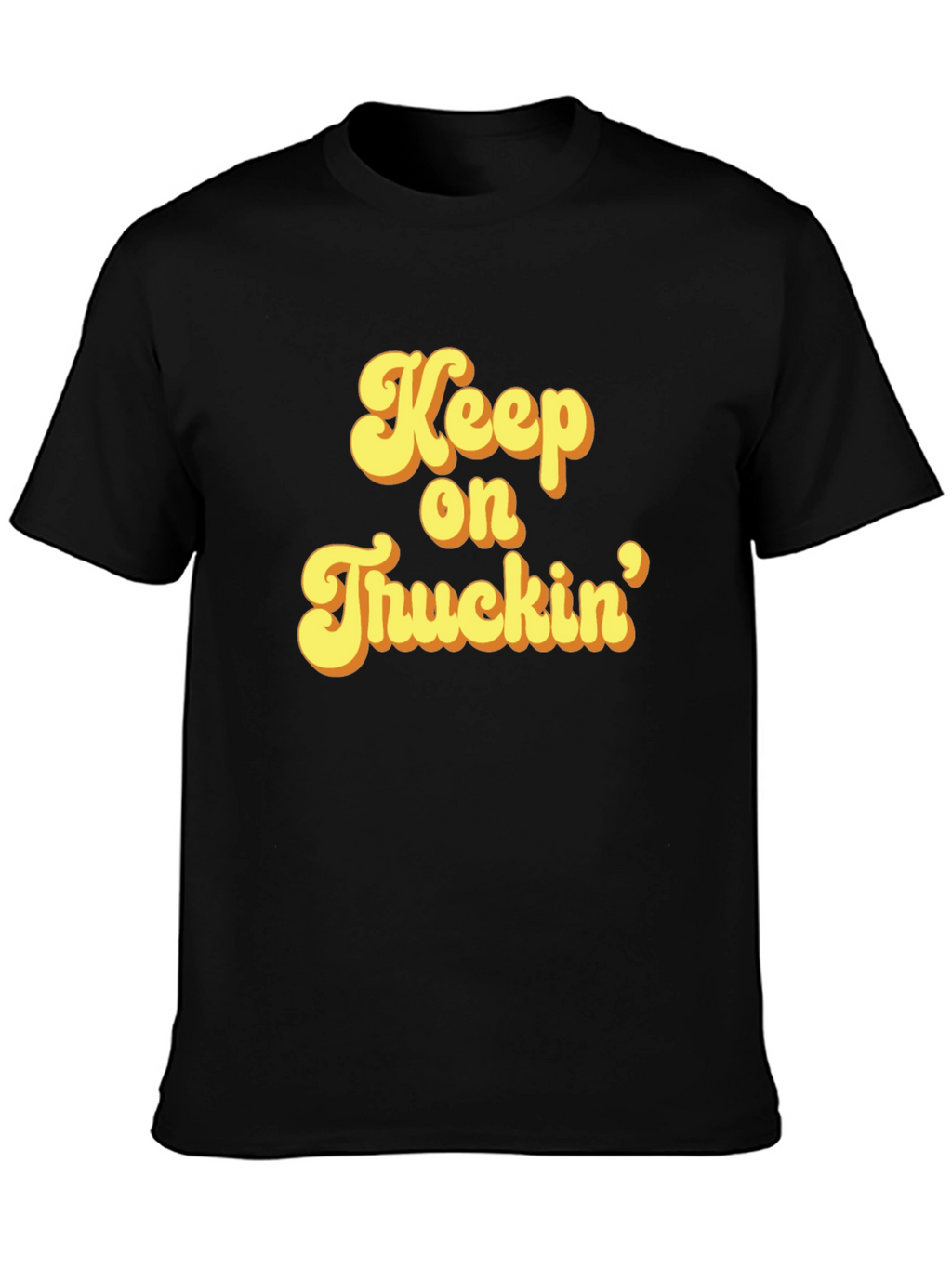 Keep On Truckin Black Graphic T-Shirt