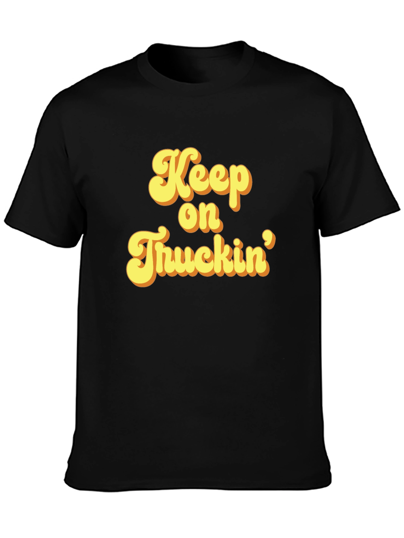 Keep On Truckin Black Graphic T-Shirt