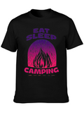 Eat Sleep Camping Graphic T-Shirt