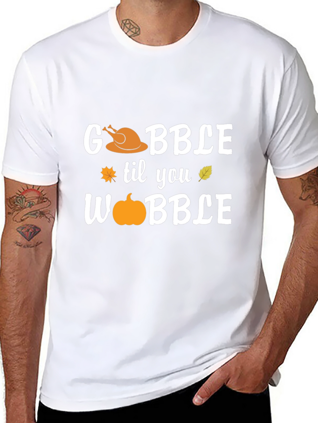 Gobble Til You Wobble Thanksgiving T-Shirt