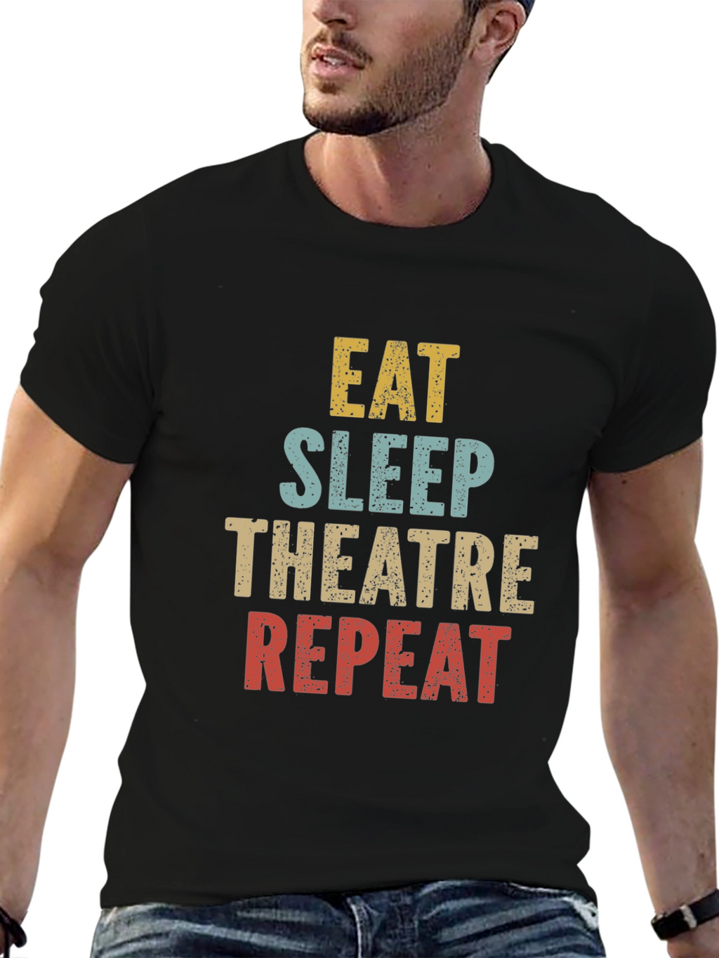 Eat Sleep Theatre Repeat T-Shirt