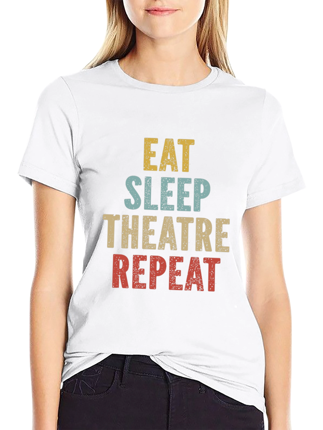 Eat Sleep Theatre Repeat T-Shirt