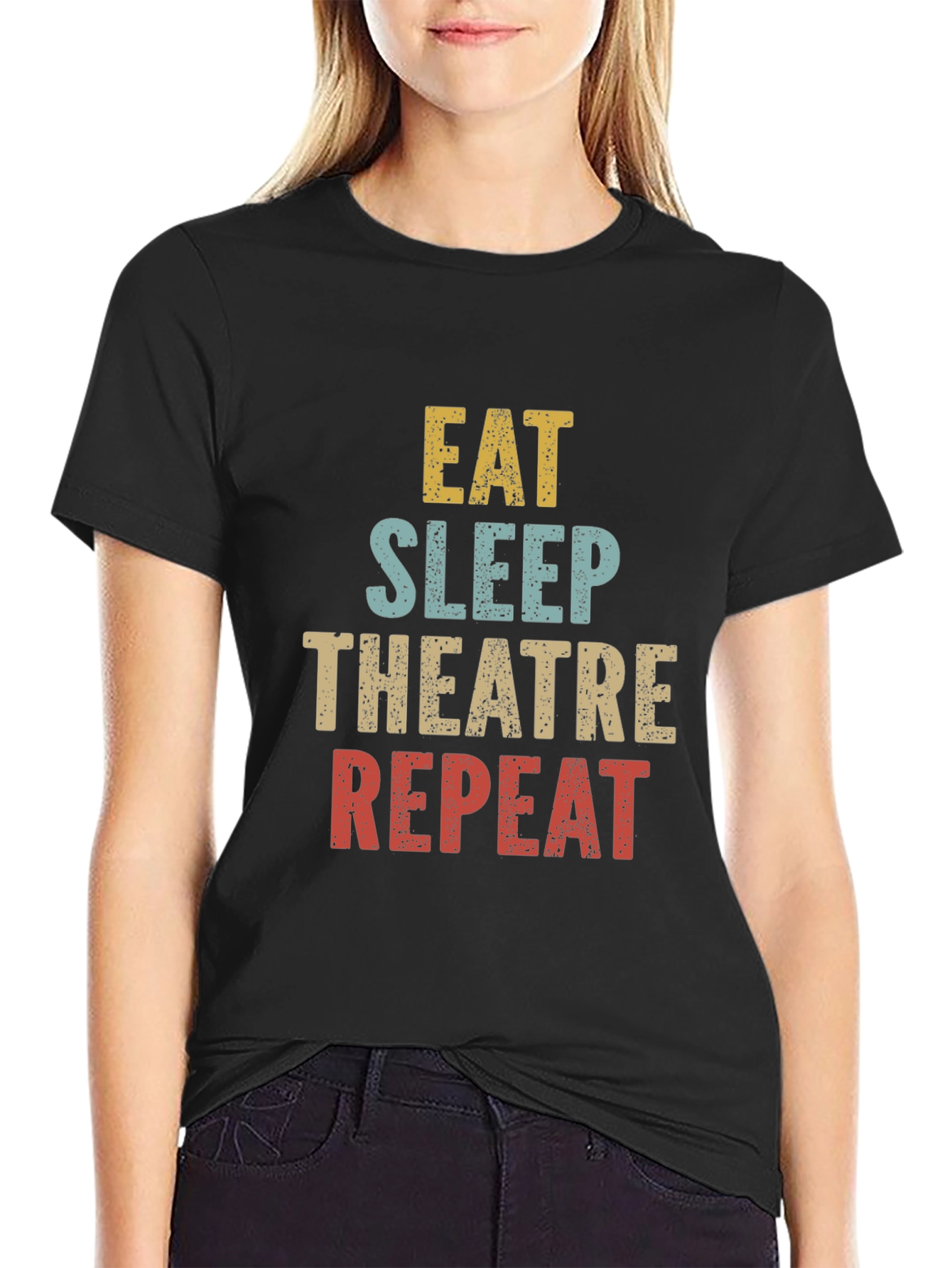 Eat Sleep Theatre Repeat T-Shirt