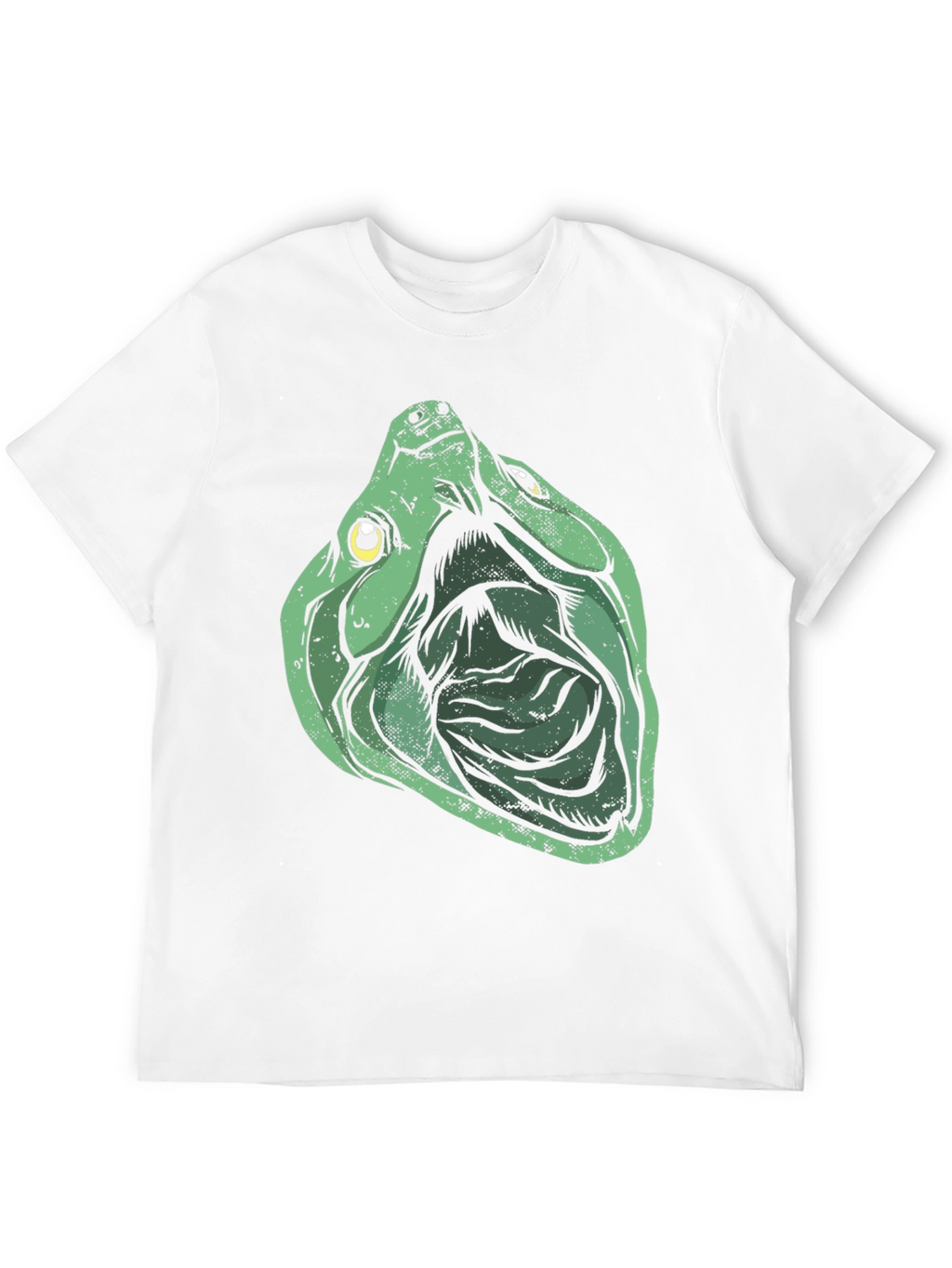 Green Turtle Graphic Print Black T-Shirt