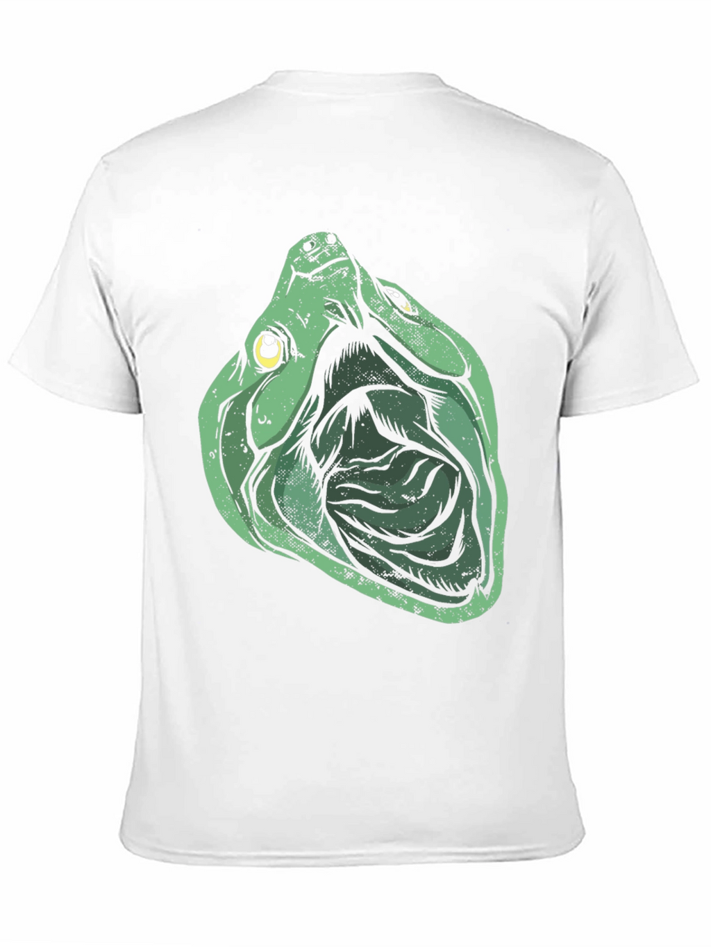 Green Turtle Graphic Print Black T-Shirt