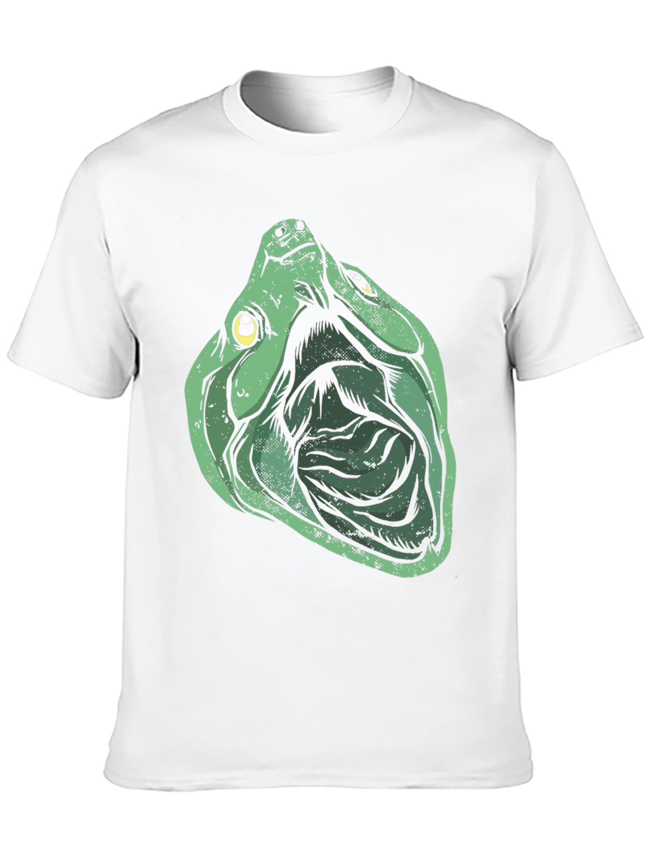 Green Turtle Graphic Print Black T-Shirt
