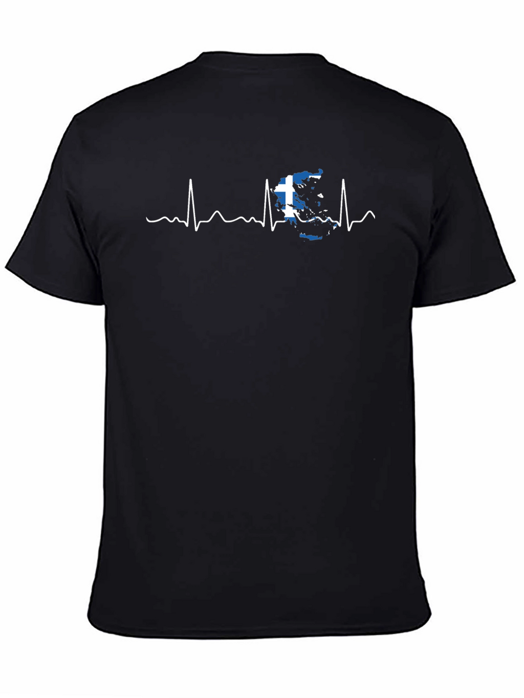 Greece Flag Heartbeat T-Shirt
