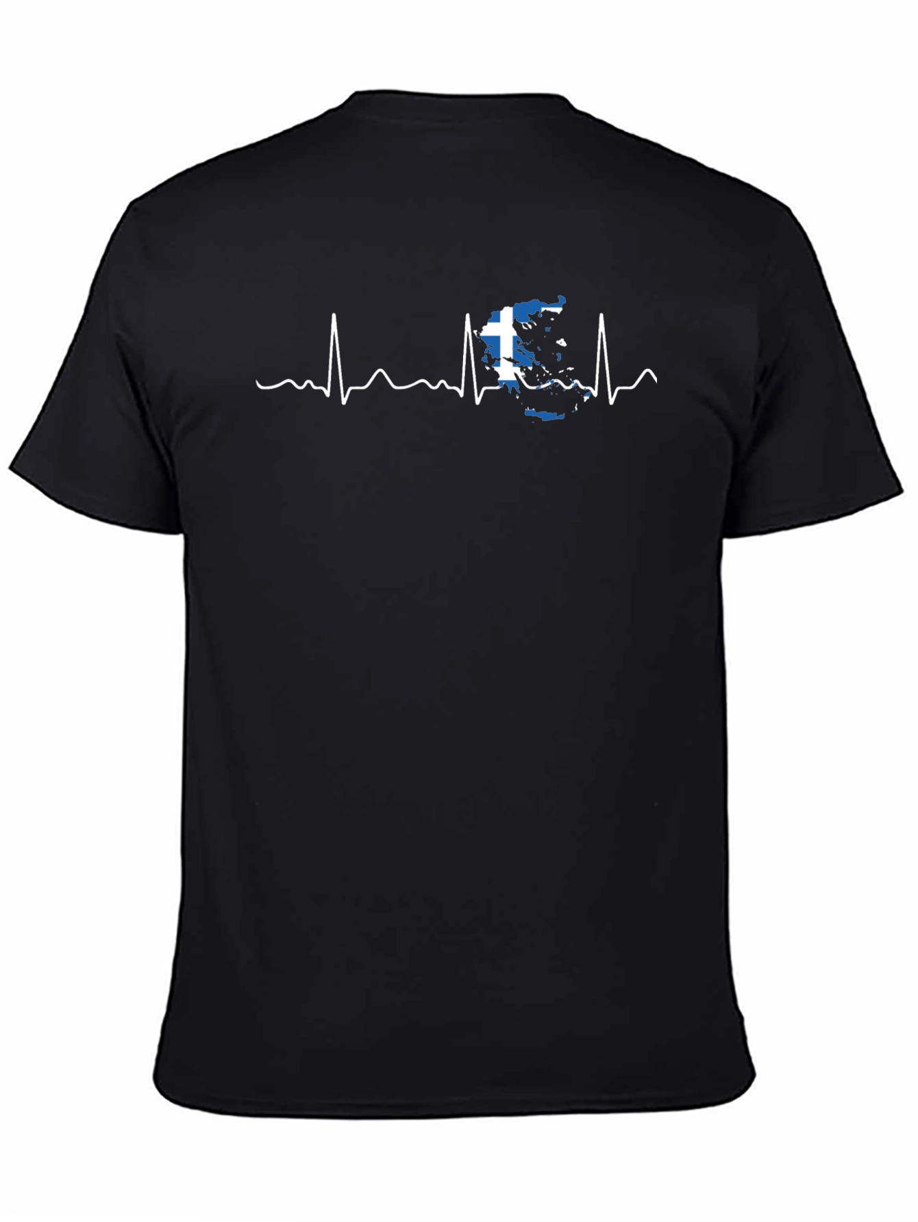 Greece Flag Heartbeat T-Shirt