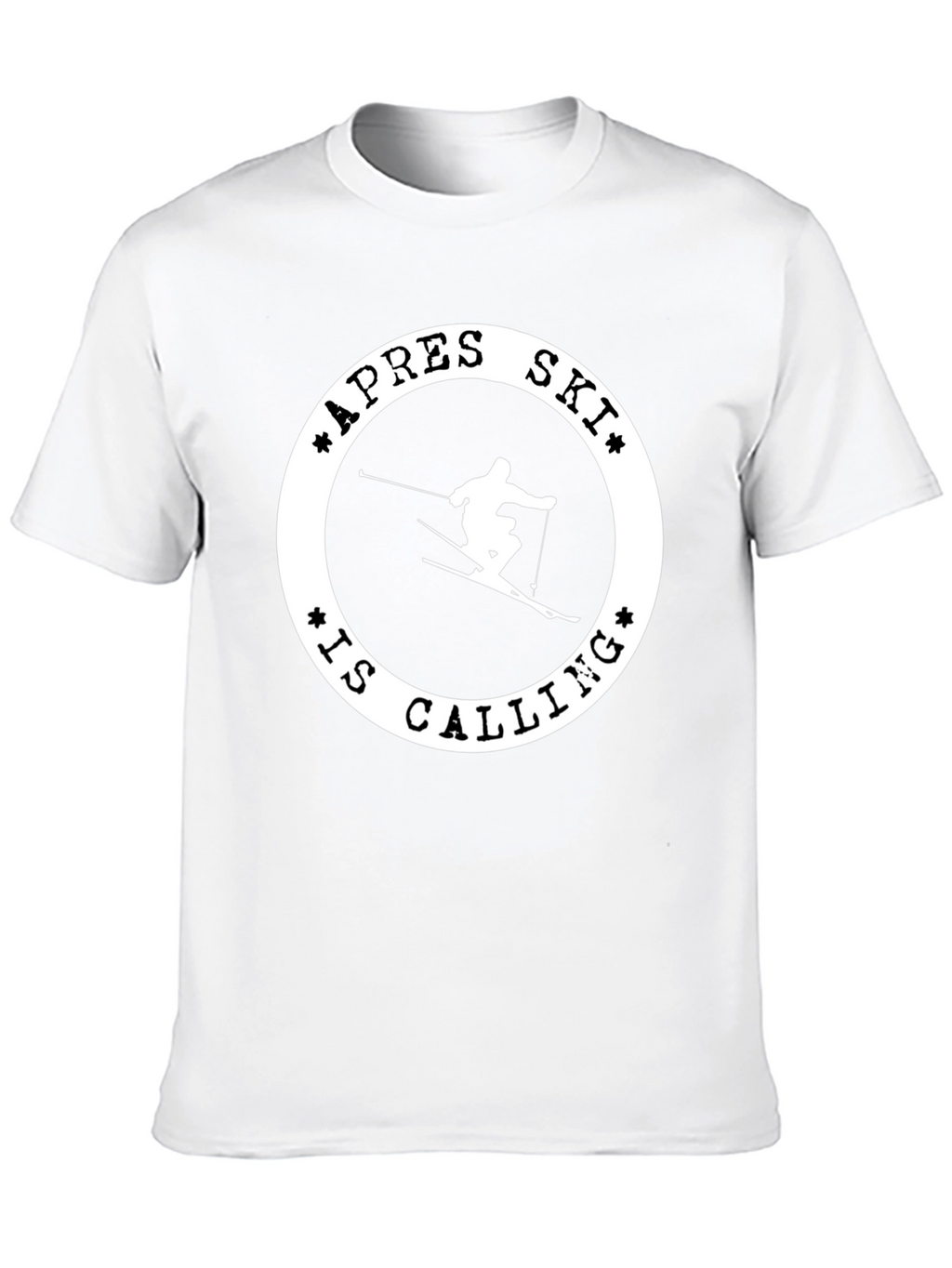 Apres Ski Calling T-Shirt - Black Graphic Tee