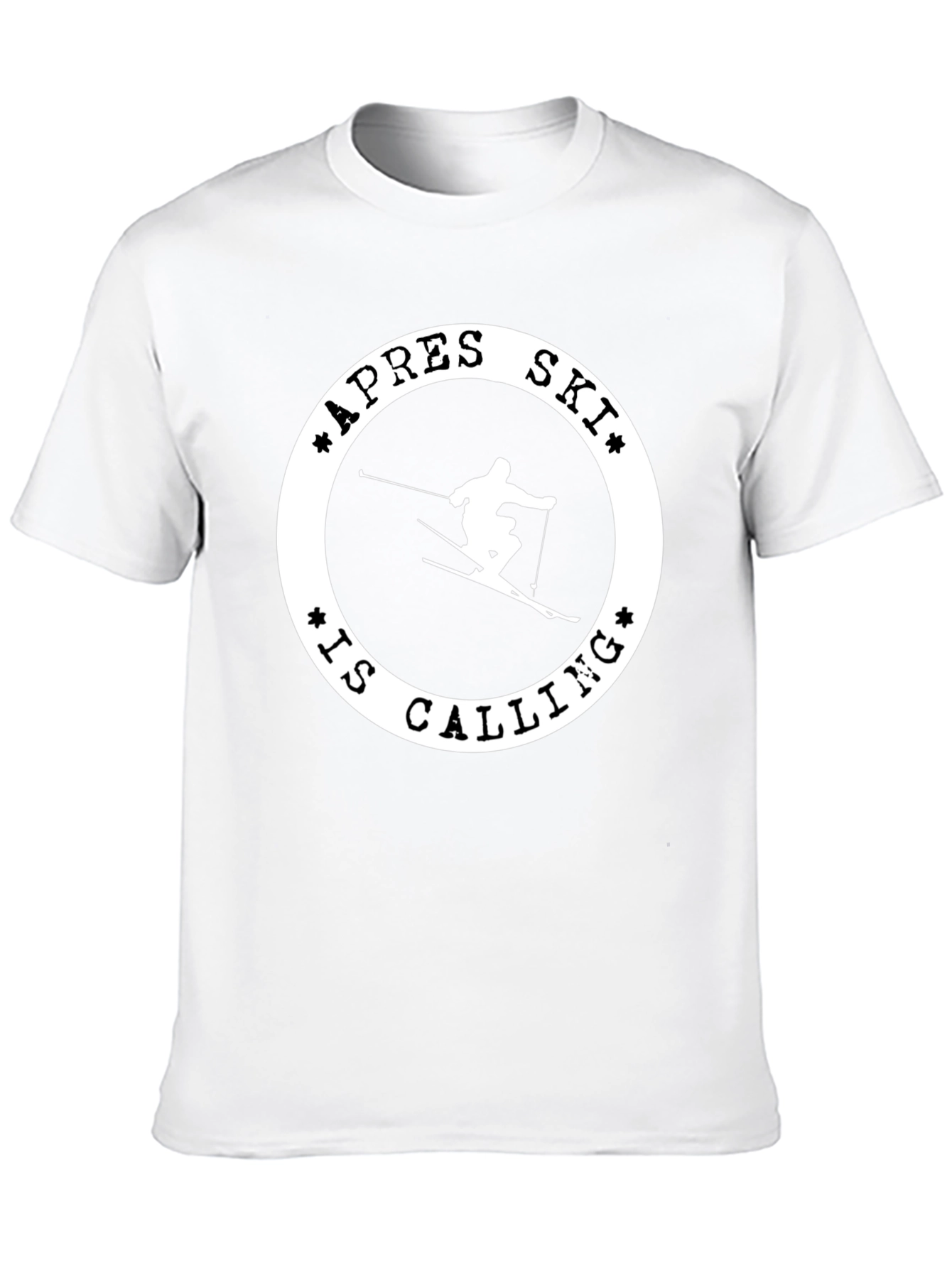 Apres Ski Calling T-Shirt - Black Graphic Tee