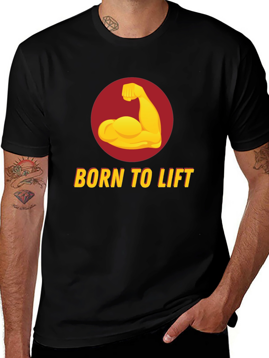 Born to Lift Black Graphic Tee