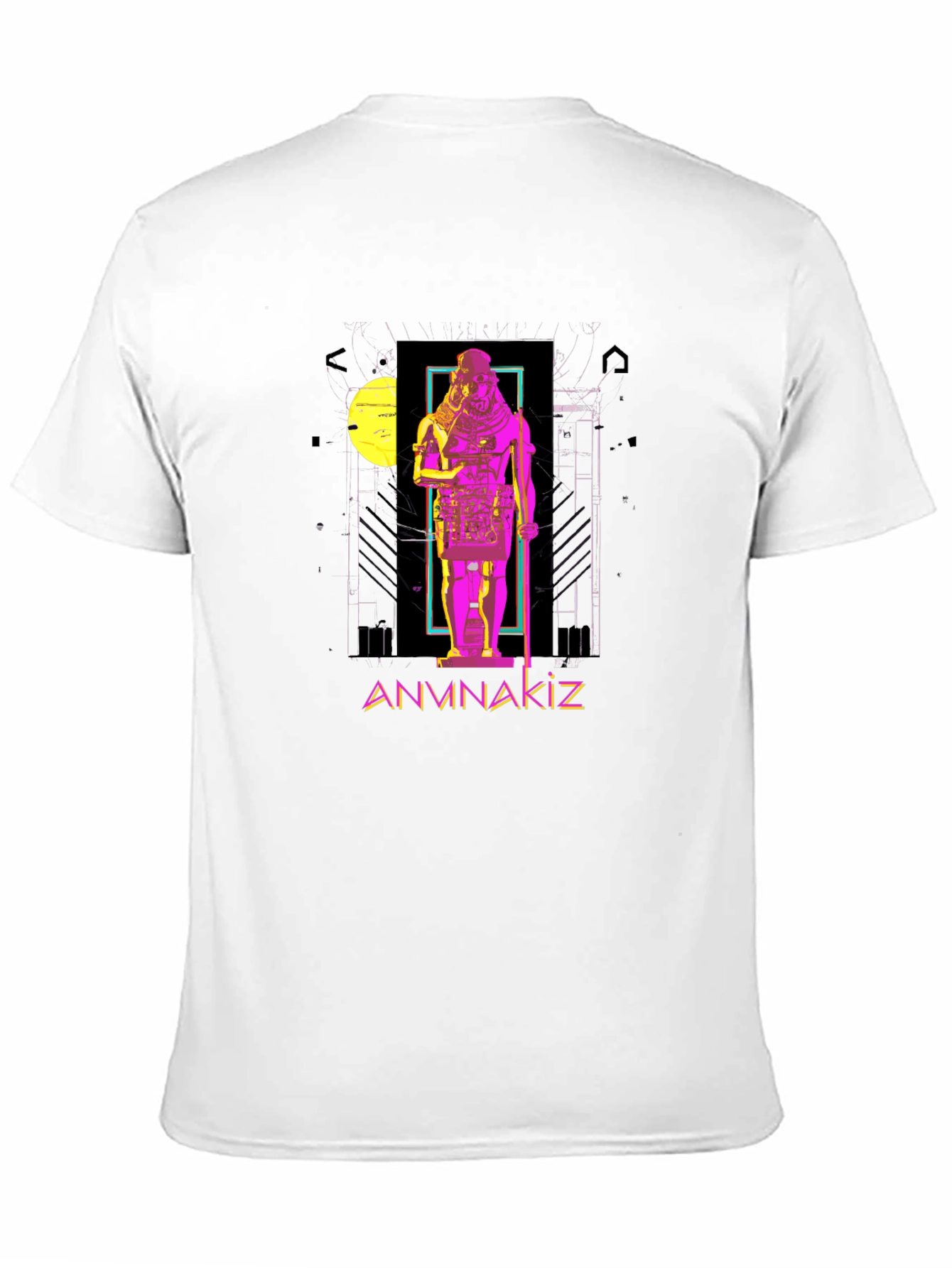 Anunnaki Graphic Print Black T-Shirt