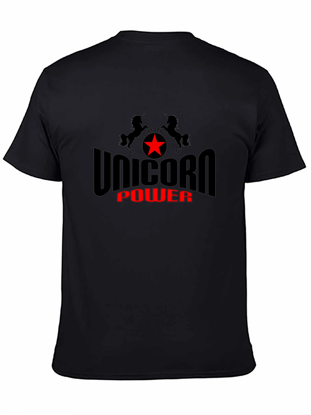 Unicorn Power Black T-Shirt
