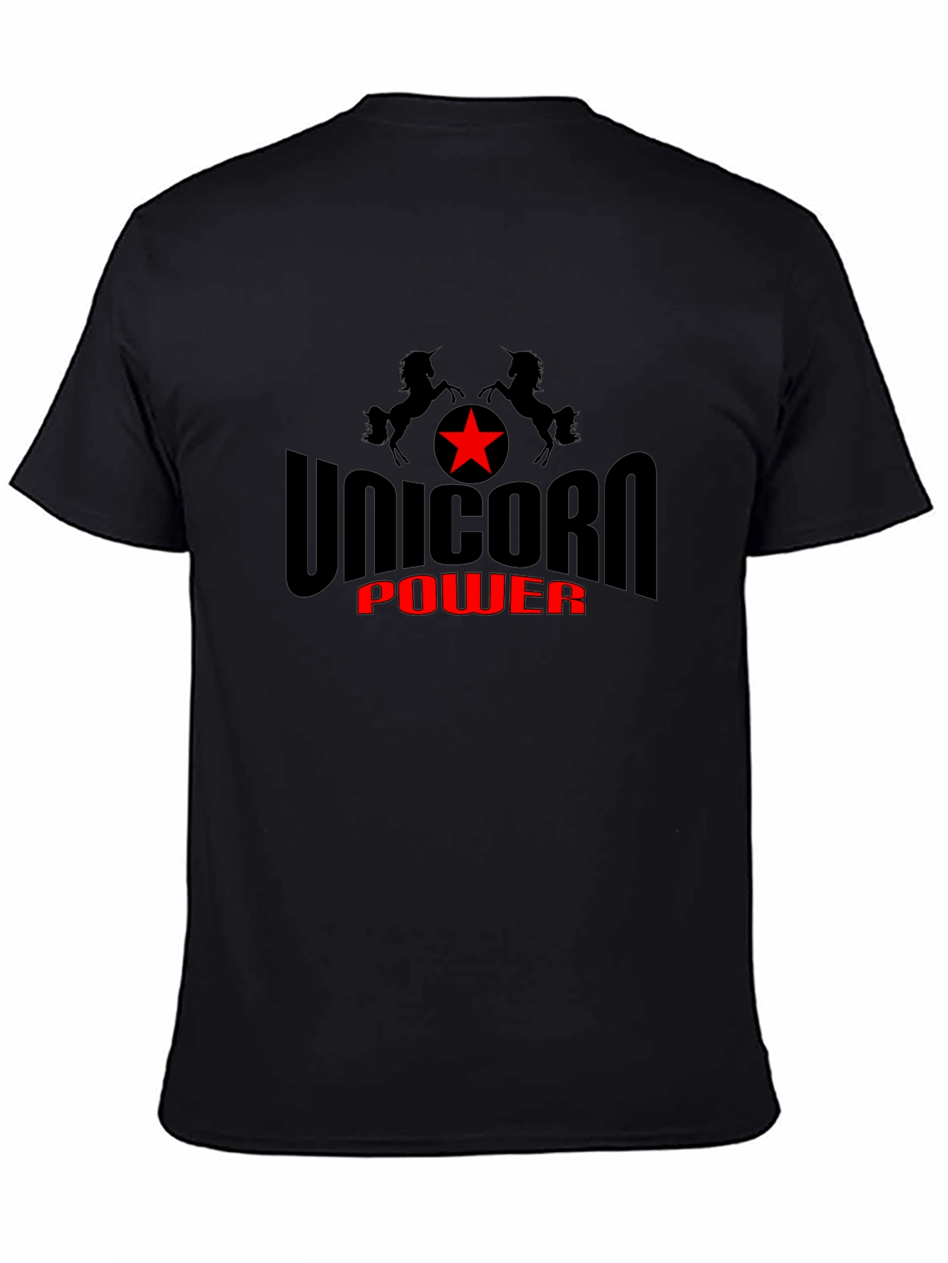 Unicorn Power Black T-Shirt