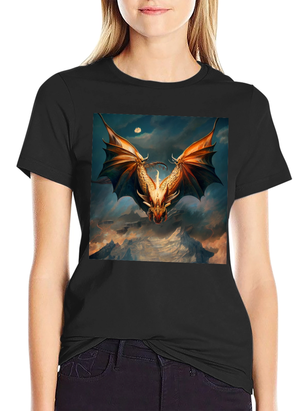 Epic Dragon T-Shirt - Fantasy Art Tee