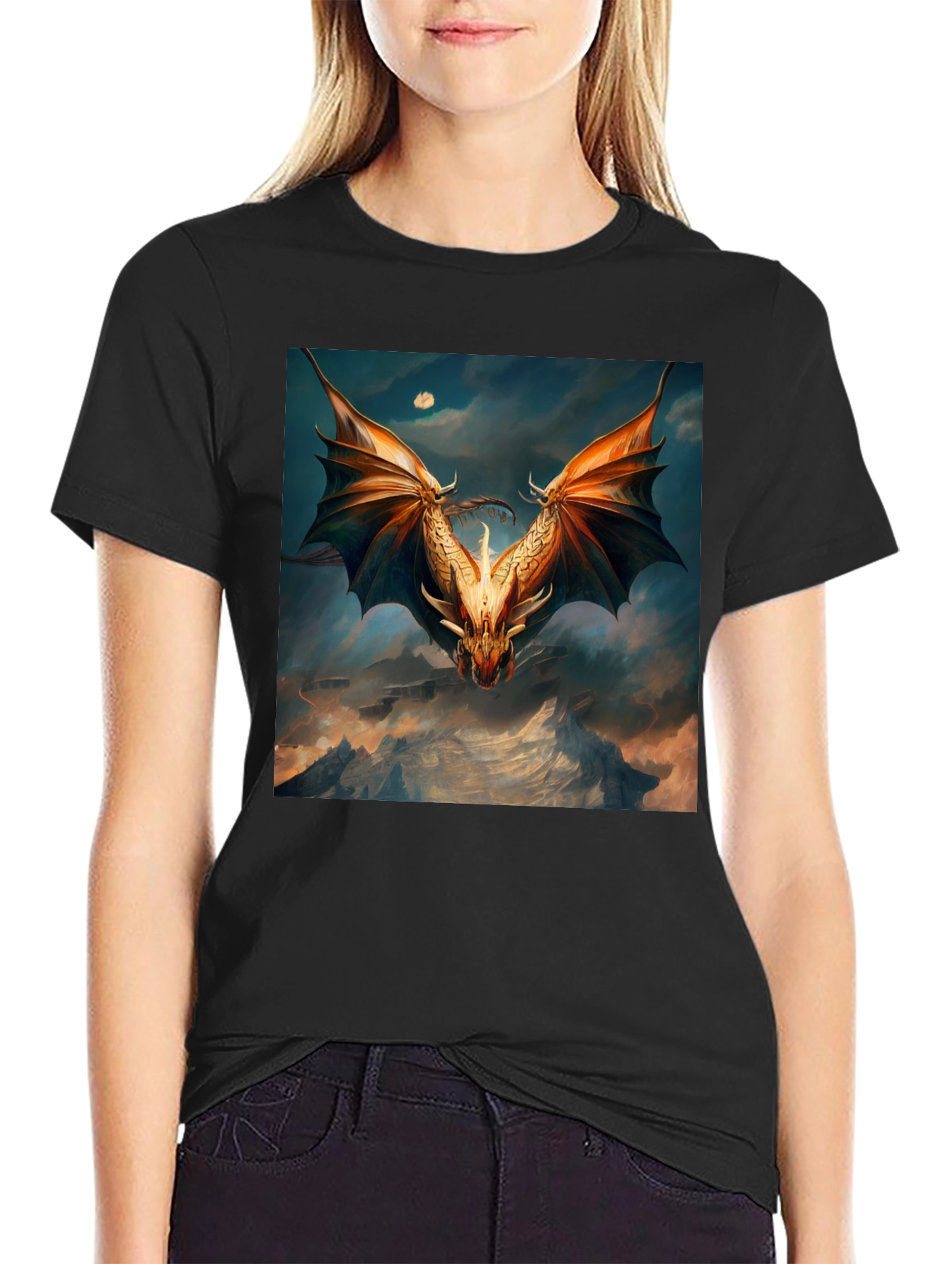 Epic Dragon T-Shirt - Fantasy Art Tee